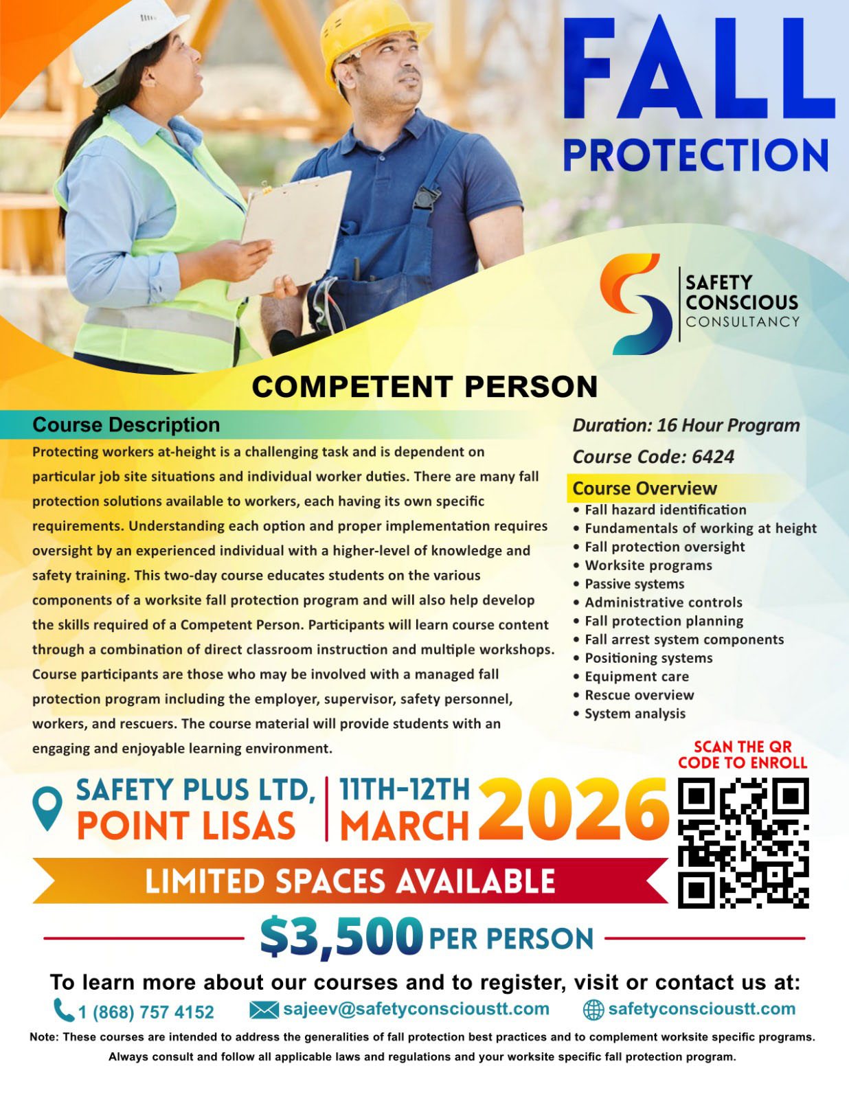 QR code for Competent Person Course #6424 registration form